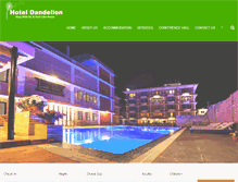 Tablet Screenshot of hoteldandelion.com